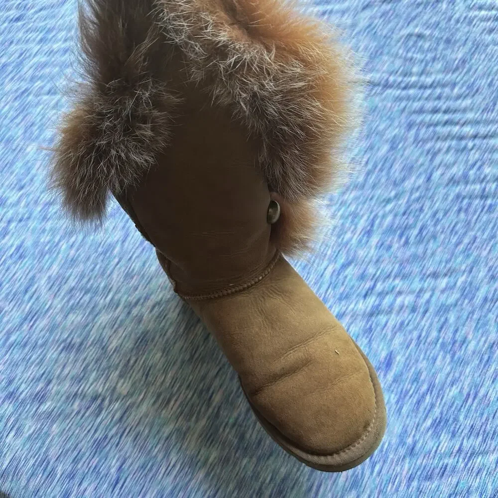 UGG Australia Nordic Angel Boot Fur Chestnut ONE LEFT BOOT APUTEE REPLACEMENT